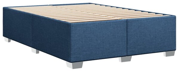 Rám postele bez matrace modrý 140 x 190 cm textil 3284477