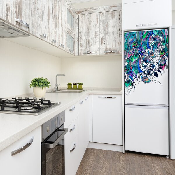 Foto tapeta na ledničku Paví pírka FridgeStick-70x190-f-104100507
