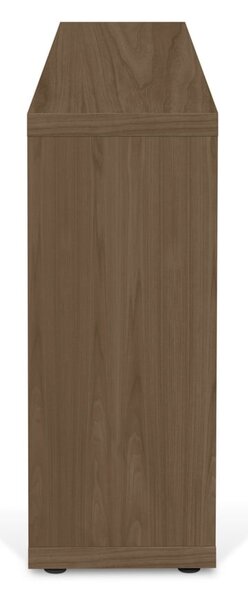 Hnědá knihovna v dekoru ořechu 150x83 cm Berlin – TemaHome