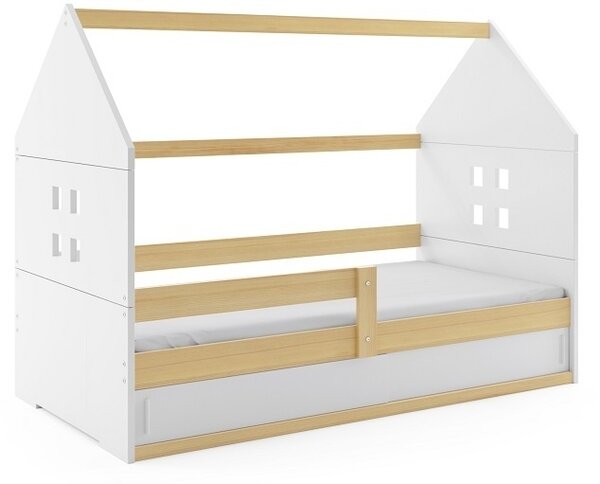 Dětská postel Domi 1 80x160, bílá/borovice/bílá