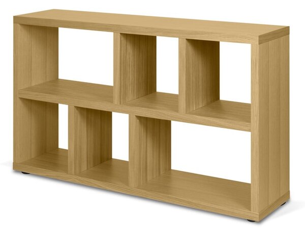 Knihovna v dekoru dubu v přírodní barvě 150x83 cm Berlin – TemaHome