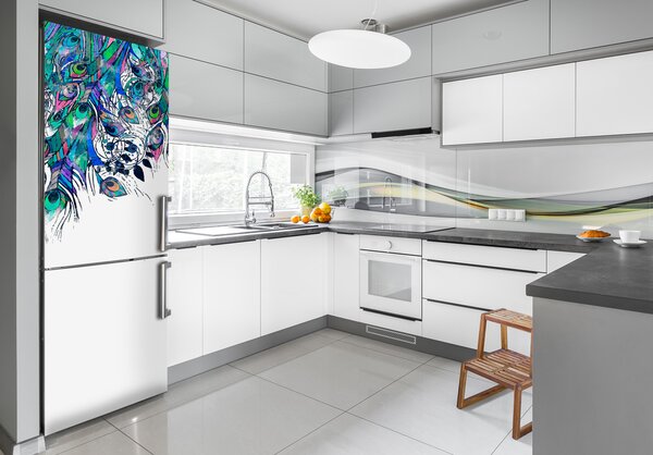 Foto tapeta na ledničku Paví pírka FridgeStick-70x190-f-104100507