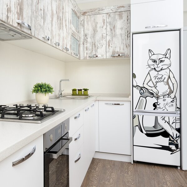 Nálepka fototapeta lednička Kočičí muž FridgeStick-70x190-f-104222279