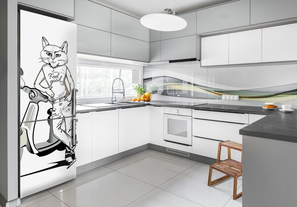 Nálepka fototapeta lednička Kočičí muž FridgeStick-70x190-f-104222279