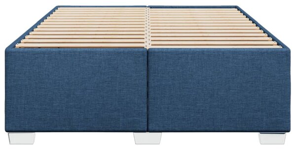 Rám postele bez matrace modrý 160 x 200 cm textil 3284491