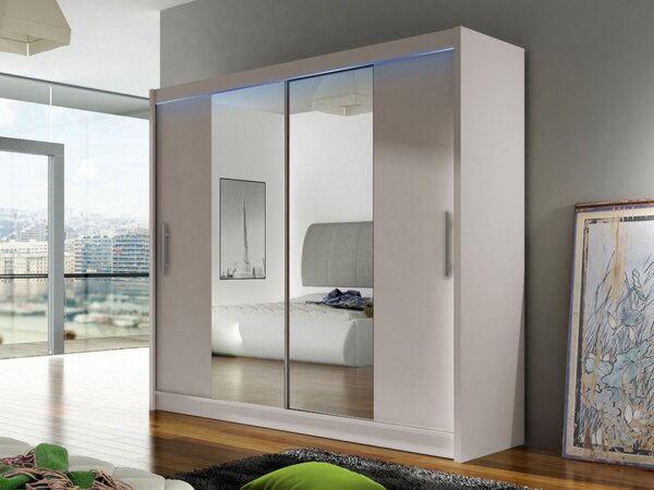 Skříň London II, Barva: kašmír, Osvětlení: bez osvětlení 5903211404436