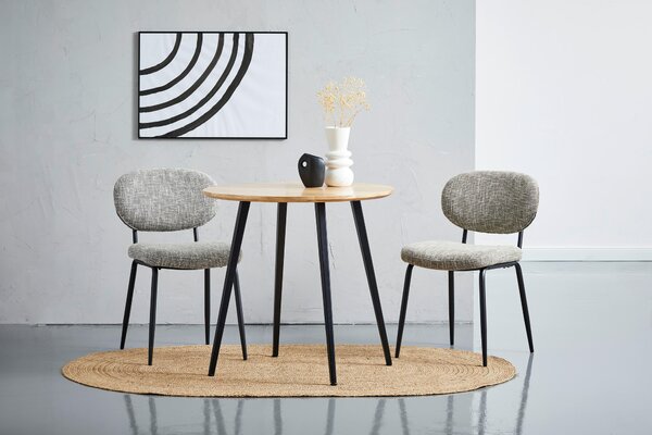 JÍDELNÍ STŮL, akácie, černá, barvy akácie, 80/80/76 cm Xora - Jídelní stoly, Online Only