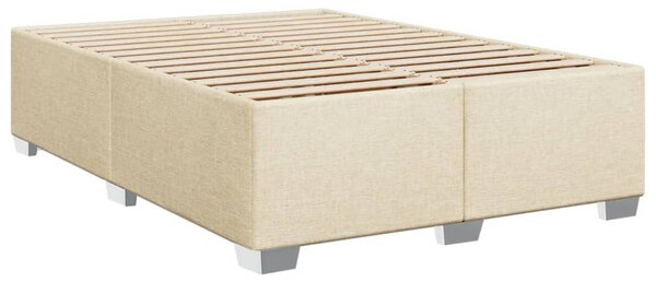 Box spring postel s matrací krémová 140x190 cm textil 3285895