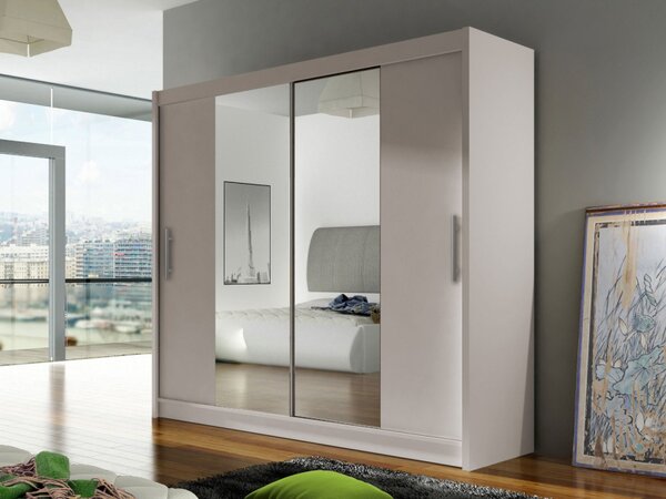 Skříň London II, Barva: kašmír, Osvětlení: bez osvětlení 5903211404436