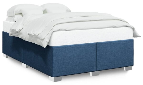Rám postele bez matrace modrý 160 x 200 cm textil 3284491