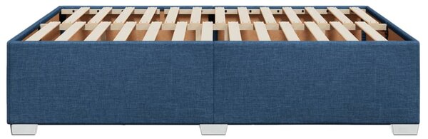Rám postele bez matrace modrý 160 x 200 cm textil 3284491