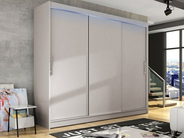 Skříň Dasto II, Barva: černá, Osvětlení: osvětlení LED RGB - barevné 5903211233425