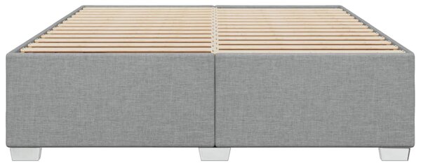 Rám postele bez matrace světle šedý 200 x 200 cm textil 3284499