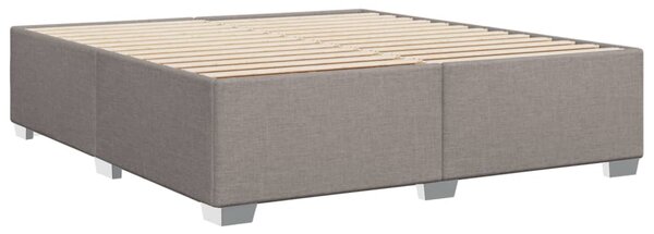 Rám postele bez matrace taupe 200 x 200 cm textil 3284503