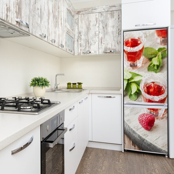 Fototapeta na ledničku Maliny a nápoje FridgeStick-70x190-f-104598018