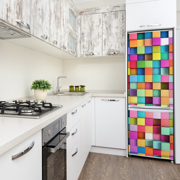 Samolepící nálepka Abstrakce čtverce FridgeStick-70x190-f-104835941