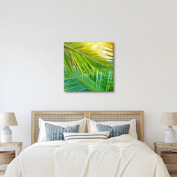 Obraz - Palmové listy (30x30 cm)