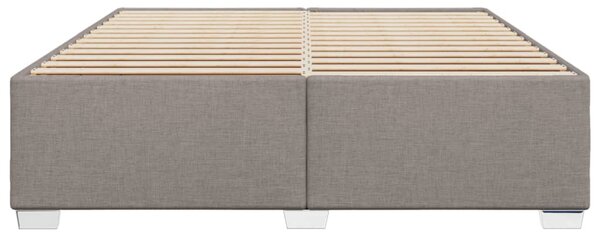 Rám postele bez matrace taupe 200 x 200 cm textil 3284503