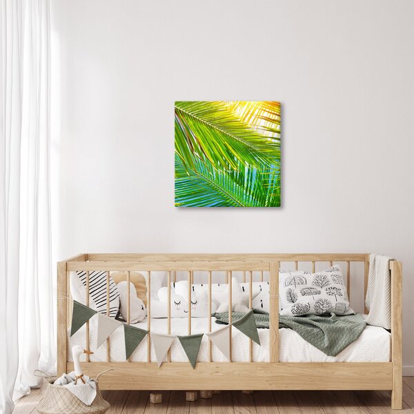 Obraz - Palmové listy (30x30 cm)