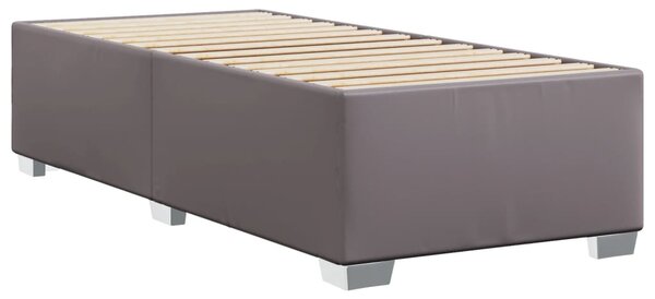 Rám postele šedý 80 x 200 cm umělá kůže 3284534