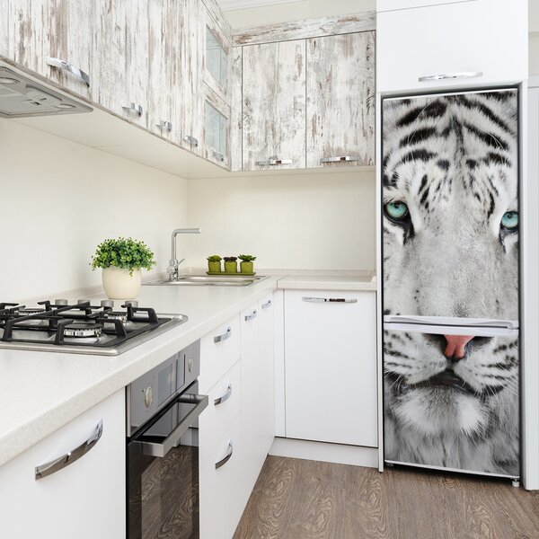 Samolepící nálepka na ledničku Bílý tygr FridgeStick-70x190-f-104866855