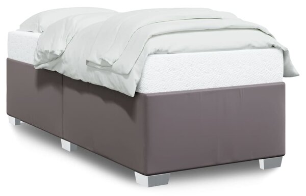 Rám postele šedý 80 x 200 cm umělá kůže 3284534