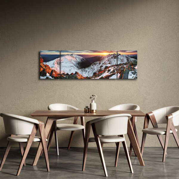 Obraz - Zimní horské panorama (170x50 cm)