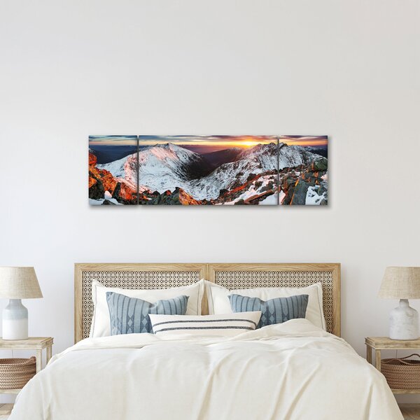 Obraz - Zimní horské panorama (170x50 cm)