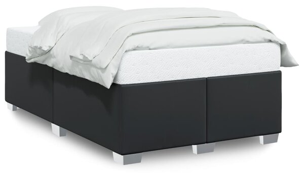 Rám postele bez matrace černá 120x190 cm umělá kůže 3284548