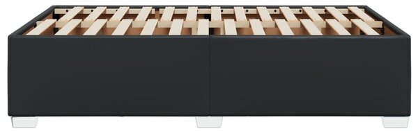 Rám postele bez matrace černá 120x190 cm umělá kůže 3284548