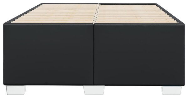 Rám postele bez matrace černá 120x190 cm umělá kůže 3284548