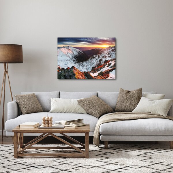 Obraz - Zimní horské panorama (70x50 cm)