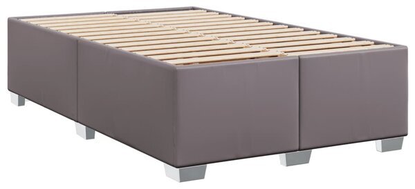 Rám postele šedý 120 x 200 cm umělá kůže 3284554