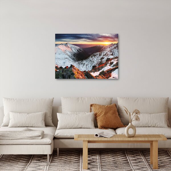Obraz - Zimní horské panorama (70x50 cm)