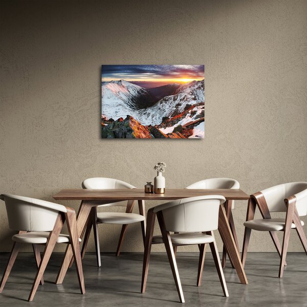 Obraz - Zimní horské panorama (70x50 cm)