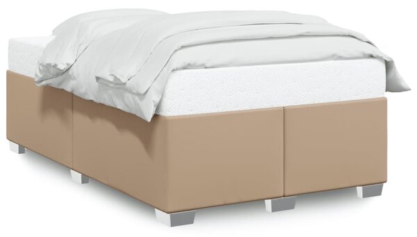 Rám postele bez matrace cappuccino 120x190 cm umělá kůže 3284551