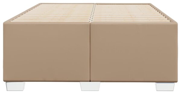 Rám postele bez matrace cappuccino 120x190 cm umělá kůže 3284551