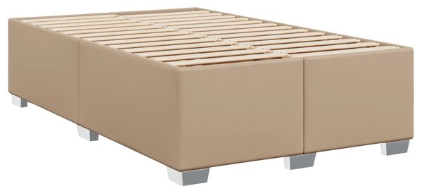 Rám postele bez matrace cappuccino 120x190 cm umělá kůže 3284551