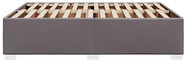 Rám postele šedá 140 x 200 cm umělá kůže 3284562