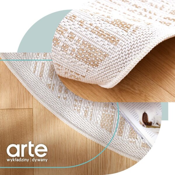 Koberec Adana Fuzzy Beige kruh