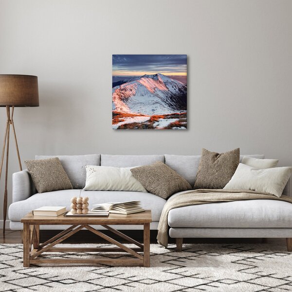 Obraz - Zimní horské panorama II. (30x30 cm)