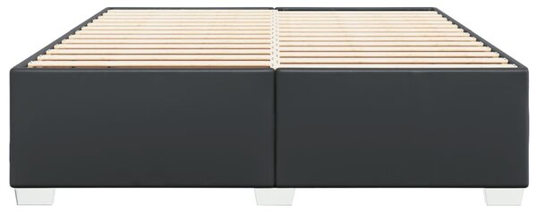 Rám postele černá 200 x 200 cm umělá kůže 3284572