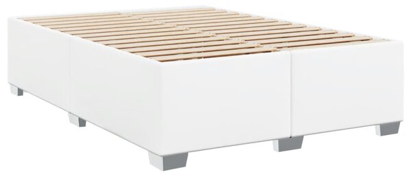Box spring postel s matrací bílá 140x200 cm umělá kůže 3286125