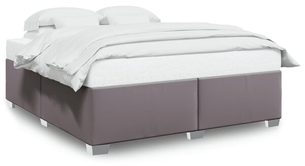 Rám postele šedá 200 x 200 cm umělá kůže 3284574