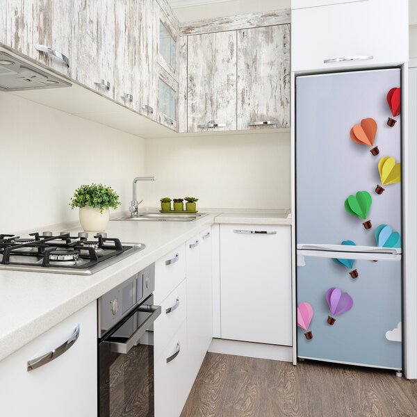 Nálepka s fotografií na ledničku Balony srdce FridgeStick-70x190-f-105974670