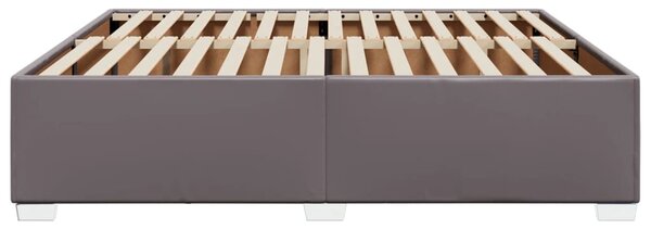 Rám postele šedá 200 x 200 cm umělá kůže 3284574