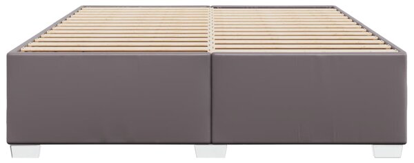Rám postele šedá 200 x 200 cm umělá kůže 3284574