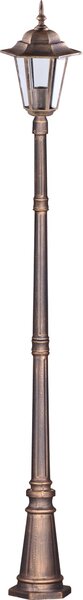 Kaja Standard venkovní stojací lampa 1x60 W černá-zlatá K-7064A/1CZARNY/ZŁOTY