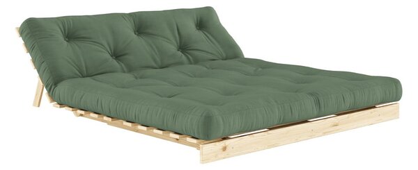 Zelená rozkládací pohovka 160 cm Roots - Karup Design