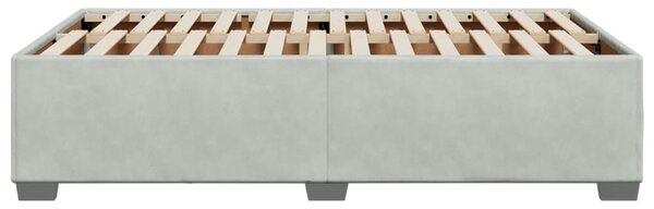 Rám postele bez matrace světle šedá 120 x 200 cm samet 3284625